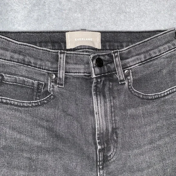Everlane Jeans 26 Womens Black Skinny‎ Ankle High Rise Denim Essential Staple - Picture 3 of 16